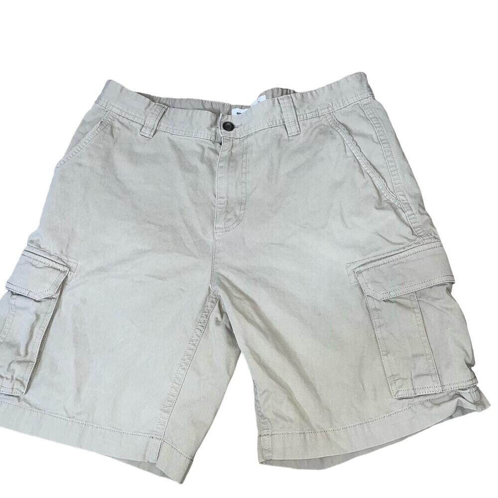 Amazon Essentials mens cargo shorts khaki multi-pocket SZ 36" - Picture 2 of 4